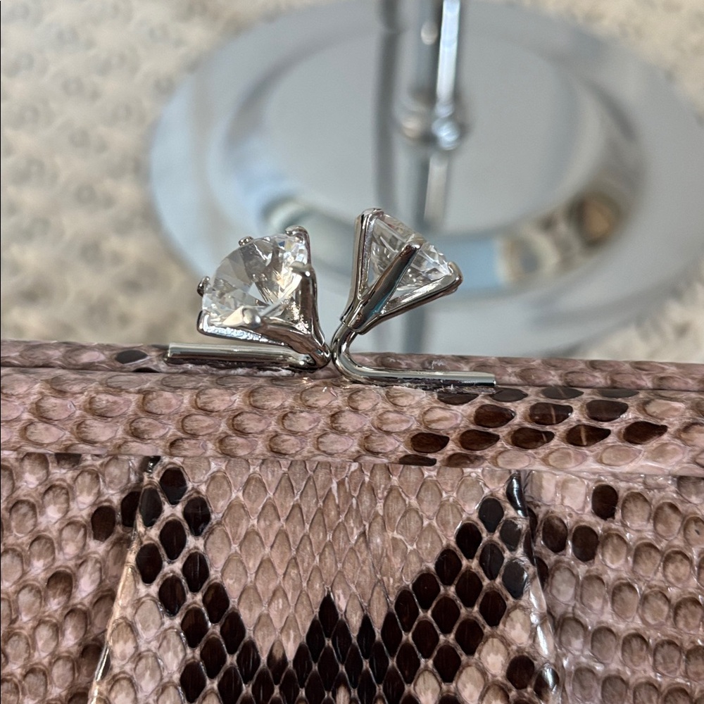 Very Rare Vintage Coach Sample Python Clutch, Mad… - image 4